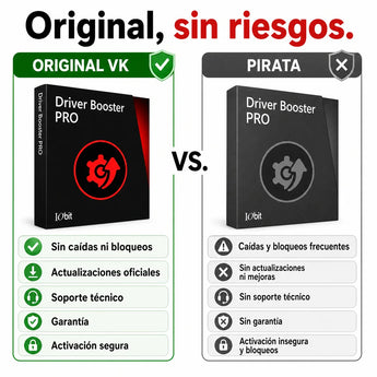 IObit Driver Booster original vs versión pirata — compra seguro en Virtual Keys