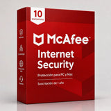 Caja de McAfee Internet Security 10 PC — licencia original | Virtual Keys
