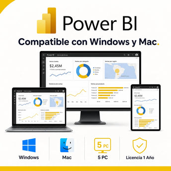 Compatible con Windows y Mac — Microsoft Power BI