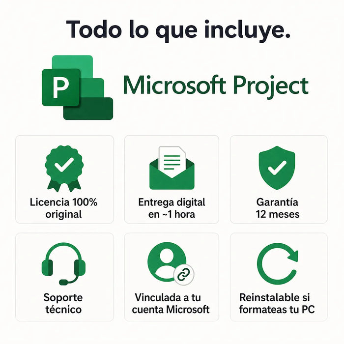 Todo lo que incluye tu licencia de Microsoft Project
