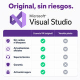 Microsoft Visual Studio original vs versión pirata — compra seguro en Virtual Keys