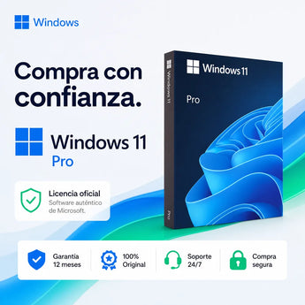 Garantía 12 meses en tu licencia de Windows 11 Pro Retail | Virtual Keys