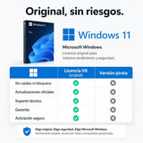 Windows 11 Pro Retail original vs versión pirata — compra seguro en Virtual Keys