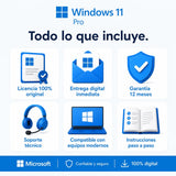 Todo lo que incluye tu licencia de Windows 11 Pro Retail original