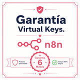 Garantía 6 Meses en tu licencia de n8n | Virtual Keys