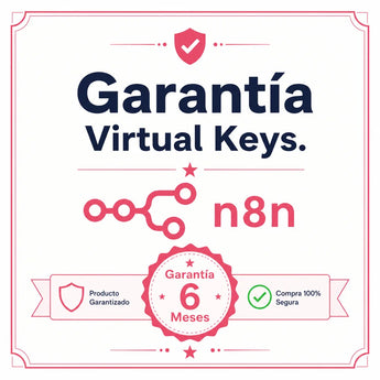 Garantía 6 Meses en tu licencia de n8n | Virtual Keys