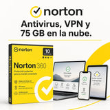 Norton 360: Antivirus, VPN y 75 GB en la nube