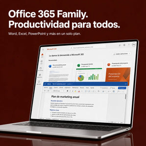 Office 365 Family – Suscripción 15 Meses para Hasta 6 Usuarios