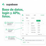 Supabase: Base de datos, login y APIs, listos