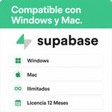 Compatible con Windows y Mac — Supabase