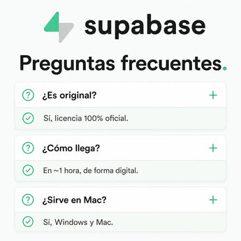Preguntas frecuentes sobre Supabase