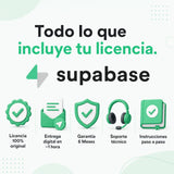Todo lo que incluye tu licencia de Supabase