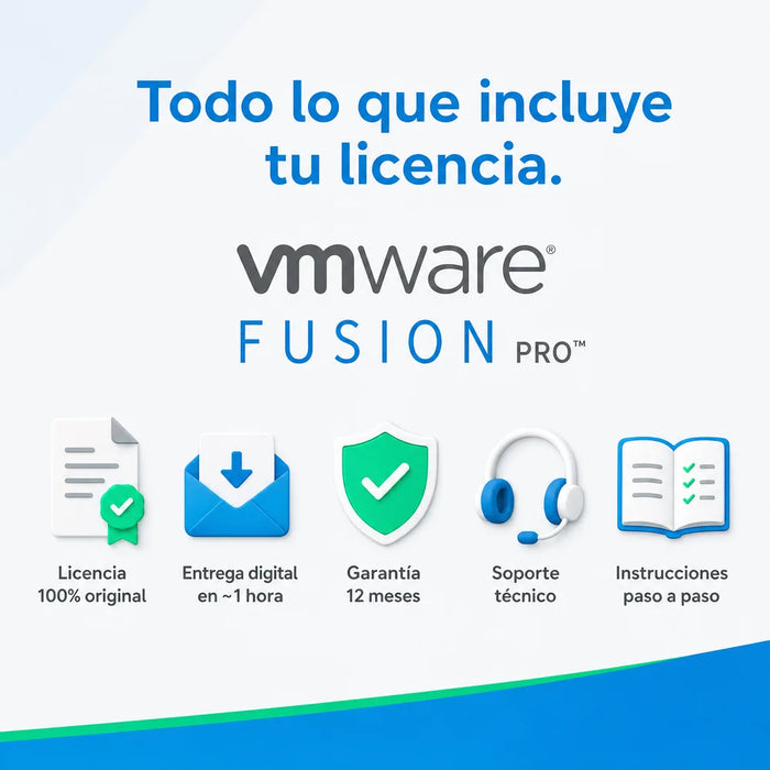 Todo lo que incluye tu licencia de VMware Fusion Pro