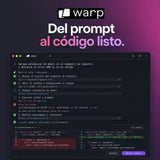 Warp: Del prompt al código listo