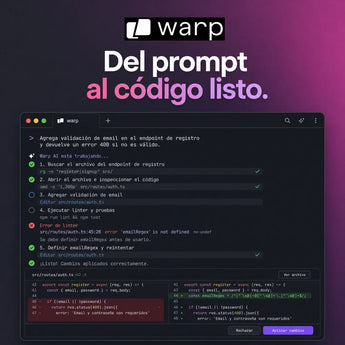 Warp: Del prompt al código listo
