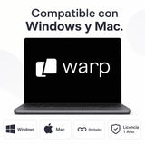 Compatible con Windows y Mac — Warp