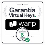 Garantía 6 Meses en tu licencia de Warp | Virtual Keys