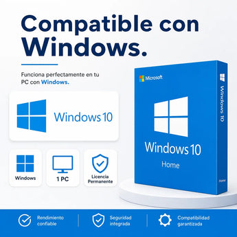 Windows 10 Pro compatible, licencia permanente y original
